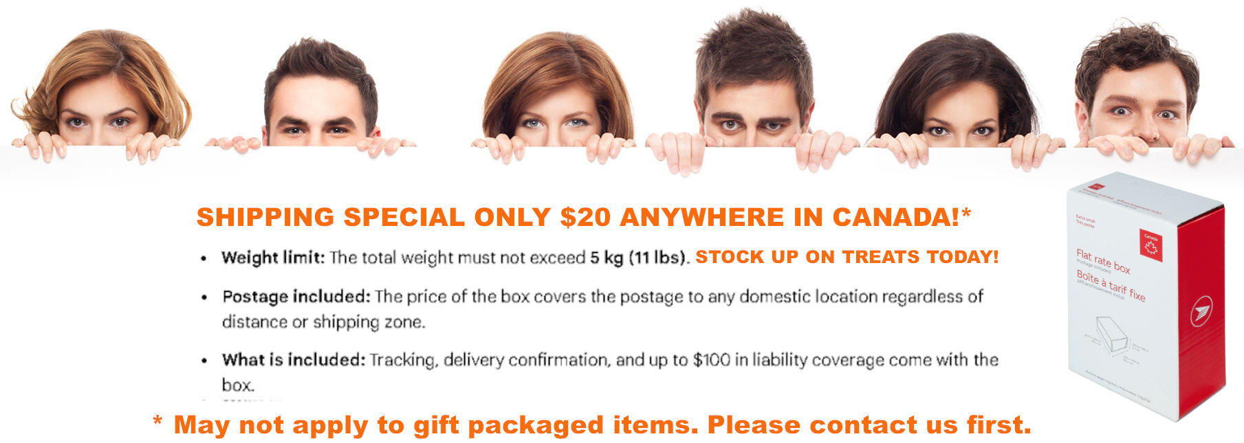 Stock up on dog treats with the shipping special.